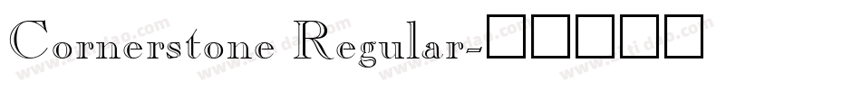 Cornerstone Regular字体转换